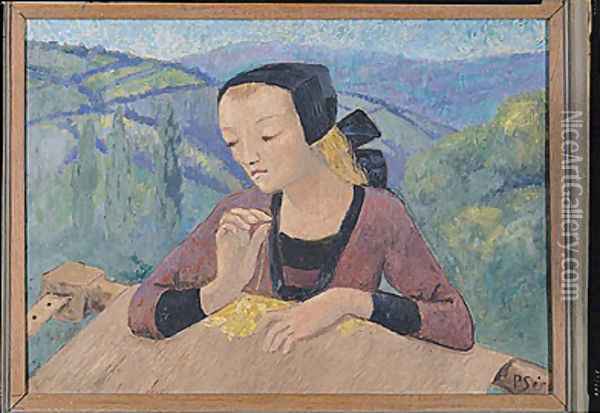 The Embroideress Oil Painting - Paul Serusier