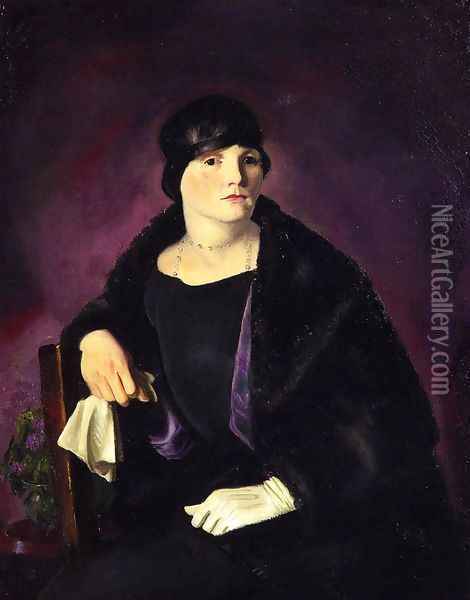 Mrs Richter Oil Painting - George Wesley Bellows