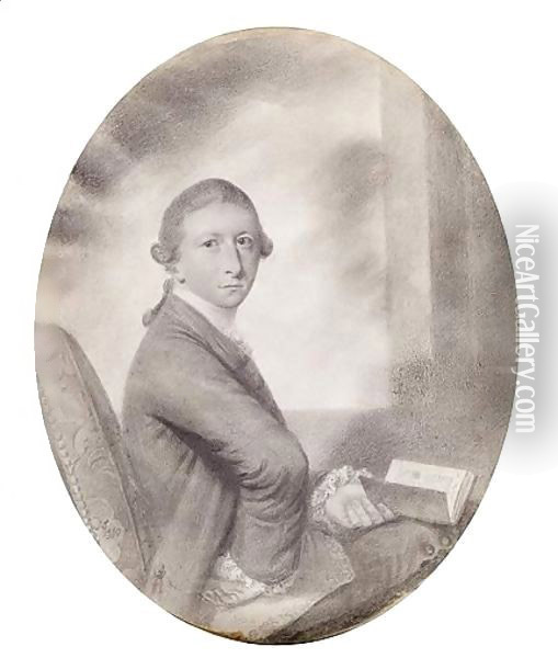 Portrait Of The Honorable John St John Oil Painting - John Smart