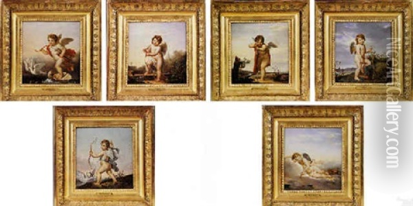 Allegoria Dell 'amore: Le Depart Oil Painting - Francois Pascal Simon Gerard