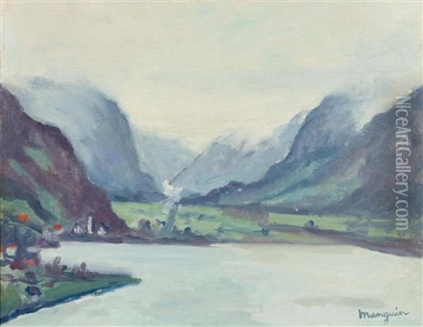 View From Brunnen To Fluelen Oil Painting - Henri Charles Manguin