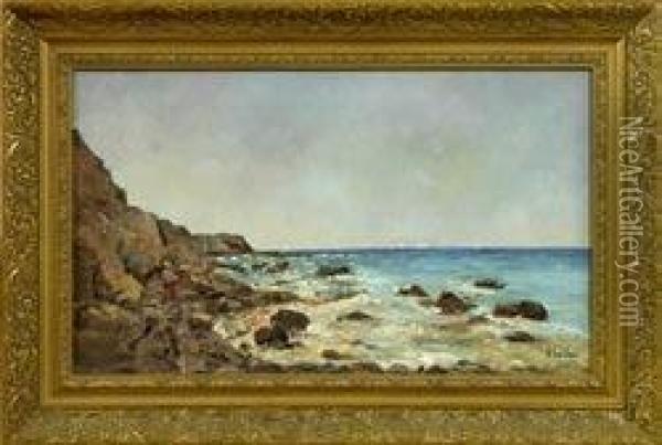 bord De Mer Oil Painting - Louis Gaidan