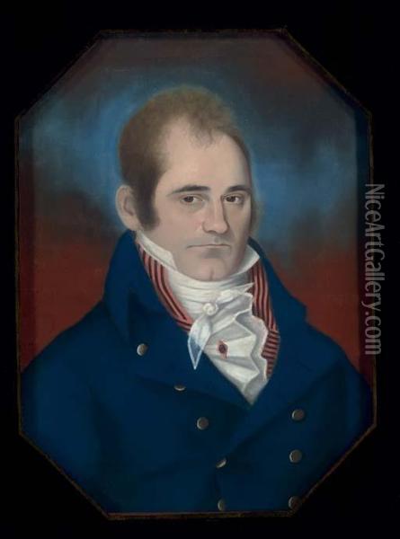 Portrait Of A Gentleman Oil Painting - James Martin