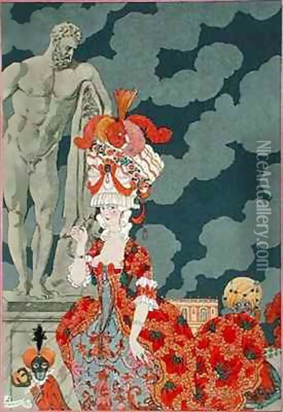 Fashion at its Highest Oil Painting - Georges Barbier