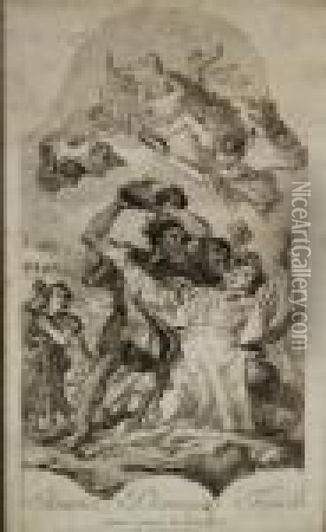 Il Martirio Di Santo Stefano Oil Painting - Giovanni Domenico Tiepolo