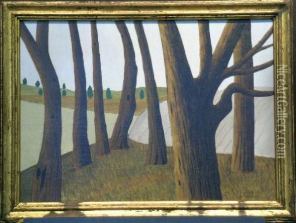 Landscape Oil Painting - Emile Pierre Branchard