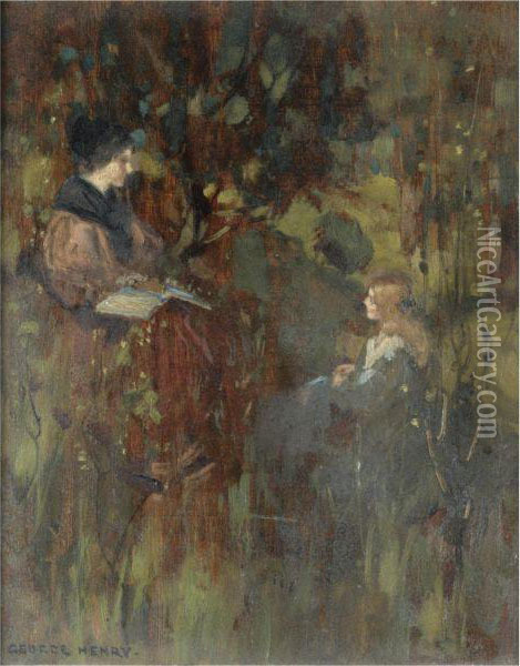 Through The Woods Oil Painting - George Henry