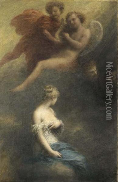 La Damnation De Faust Oil Painting - Ignace Henri Jean Fantin-Latour