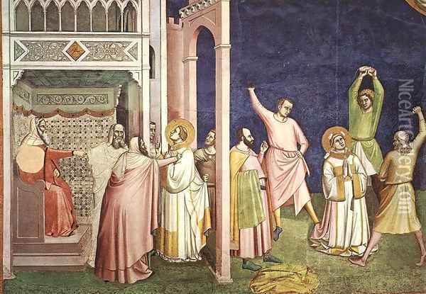 The Martyrdom of St Stephen 2 Oil Painting - Bernardo Daddi