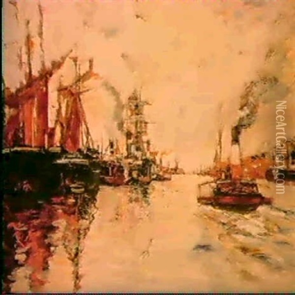 The River Clyde Oil Painting - James Kay