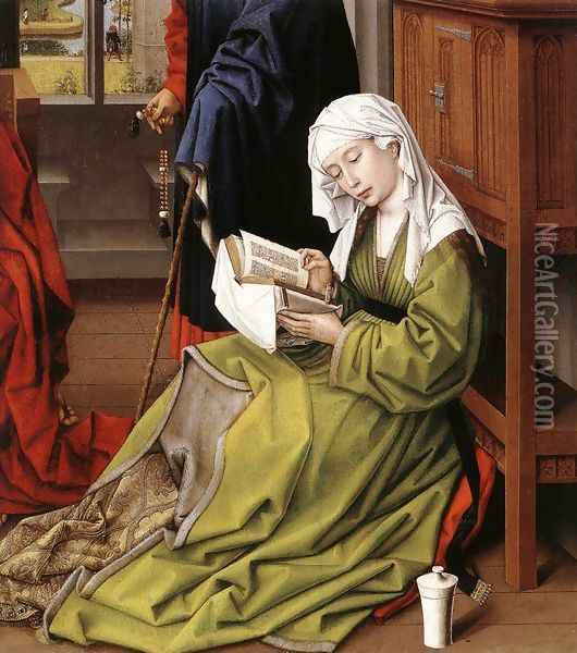 The Magdalene Reading c. 1445 Oil Painting - Rogier van der Weyden