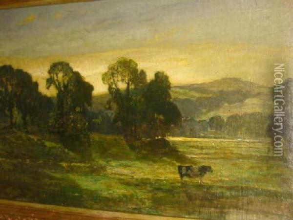 Yorkshire Pastures Oil Painting - Rex Vicat Cole