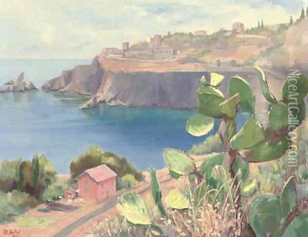 A coastal view Oil Painting - English School