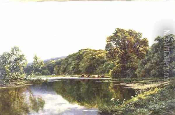 The Thames near Henley Oil Painting - Henry Hillier Parker