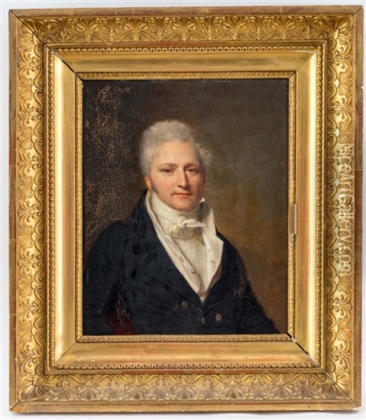 Portrait De Daniel Grand D'hauteville Oil Painting - Firmin Massot