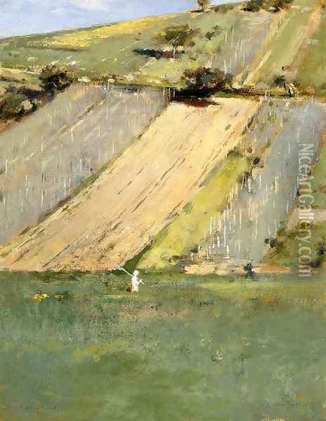 Valley of the Seine, Giverny Oil Painting - Theodore Robinson