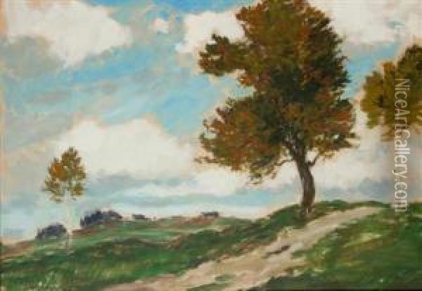 Landschaft Mit Baumen Oil Painting - Gustav Macoun