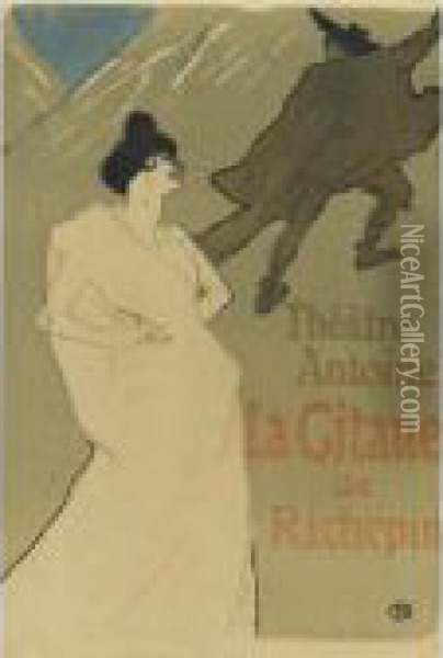 La Gitane (d. 368; A. 366; W. P30; Adr. 355) Oil Painting - Henri De Toulouse-Lautrec