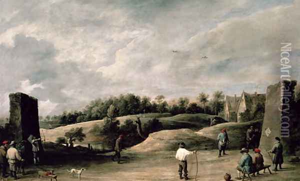 The Archery Contest 2 Oil Painting - David The Younger Teniers