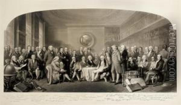 The Distinguished Men Of Science Of Great Britain Living In Theyears Oil Painting - William Walker