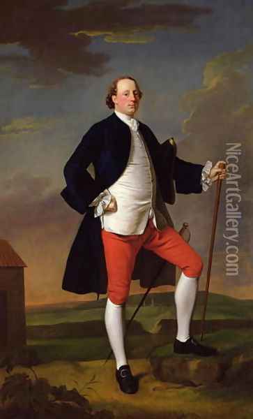 John Manners, Marquess of Granby, 1745 Oil Painting - Allan Ramsay