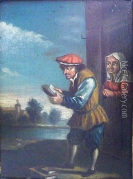Gardner Oil Painting - David The Younger Teniers