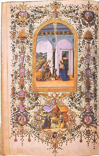 Prayer Book of Lorenzo de' Medici Oil Painting - d'Antonio del Chierico (or Cherico) Francesco