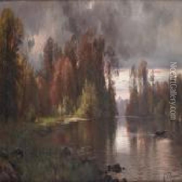 The Four Seasons Oil Painting - Carl Frederick Aagaard