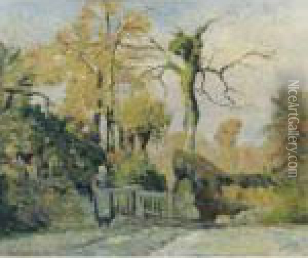 Paysage En Automne Oil Painting - Camille Pissarro