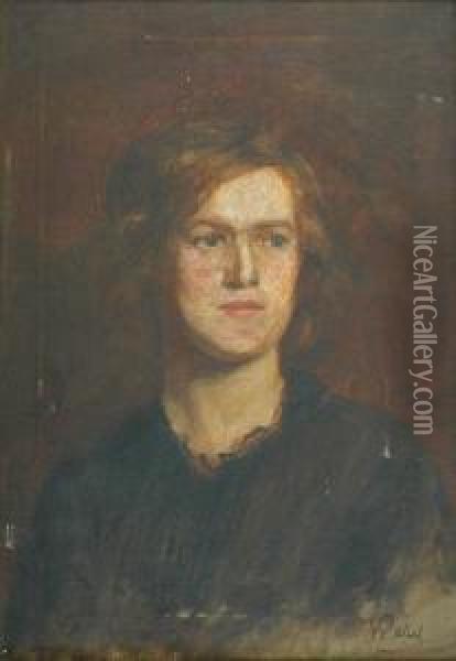 Portret Kobiety Oil Painting - Kacper Zelechowski