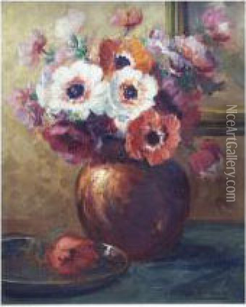 Anemones Oil Painting - Kees Terlouw