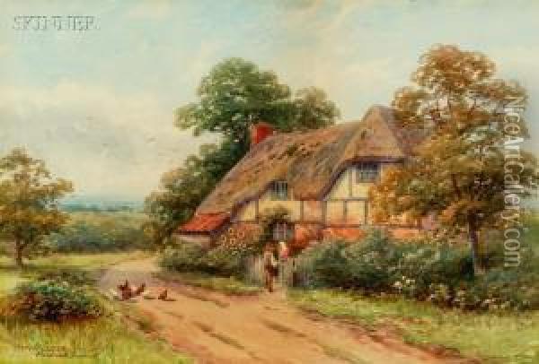 Woodlands Somerset Oil Painting - Harold Lawes