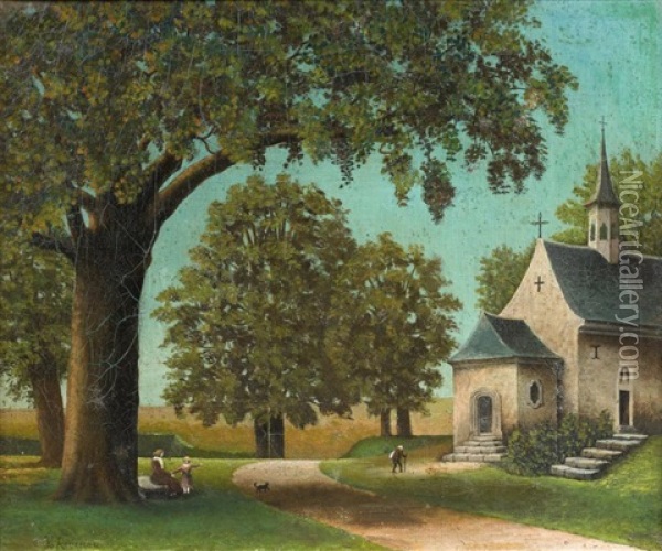La Petite Chapelle Oil Painting - Henri Emilien Rousseau