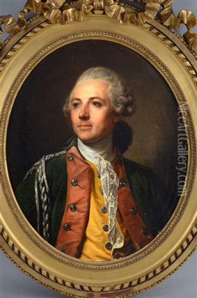 Portrait De Monsieur De *** Oil Painting - Jean Baptiste Greuze