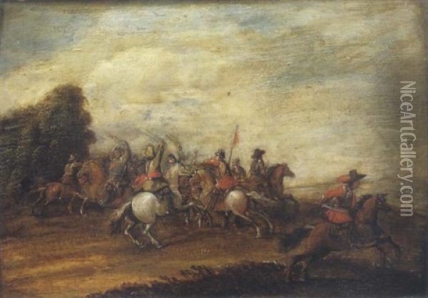 Charge De Cavalerie Oil Painting - Karel Breydel