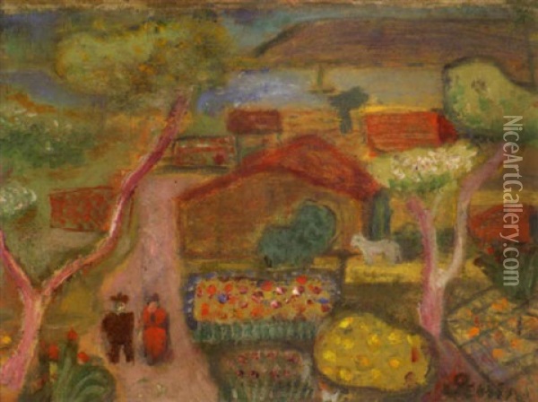 Bluhende Garten Oil Painting - Robert Genin