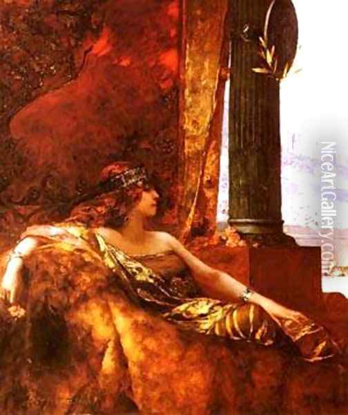 Limperatrice Theodora Au Colis Oil Painting - Constant Benjamin Jean Joseph