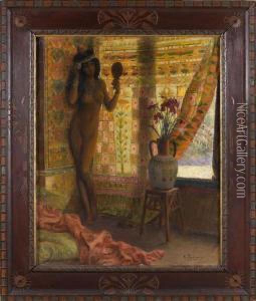 Le Miroir Oil Painting - Georges Antoine Rochegrosse