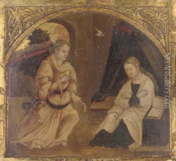 The Annunciation Oil Painting - Filippino Lippi