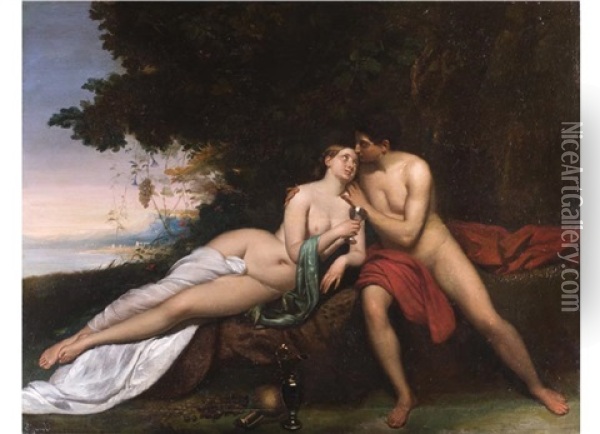 Das Antike Liebespaar Oil Painting - Georges Dupre