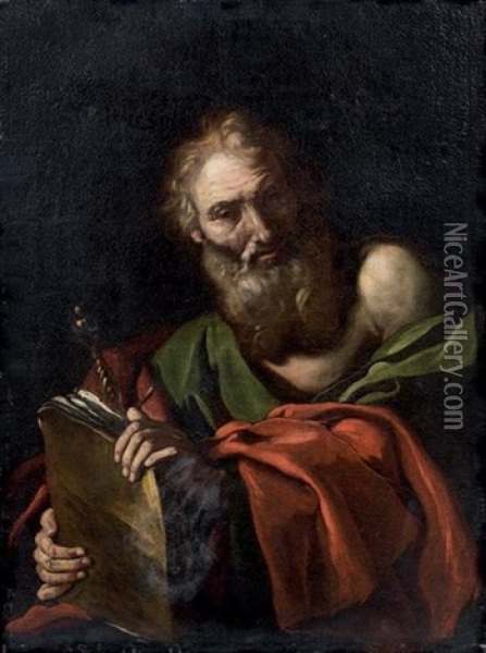 Saint Paul Oil Painting - Agostino Beltrano