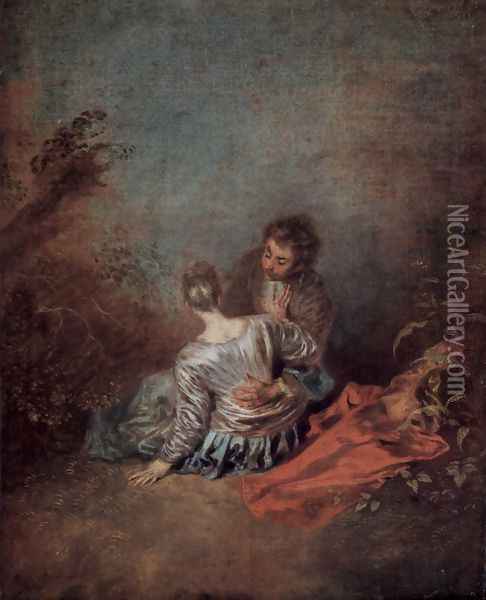 The lucky case Oil Painting - Jean-Antoine Watteau