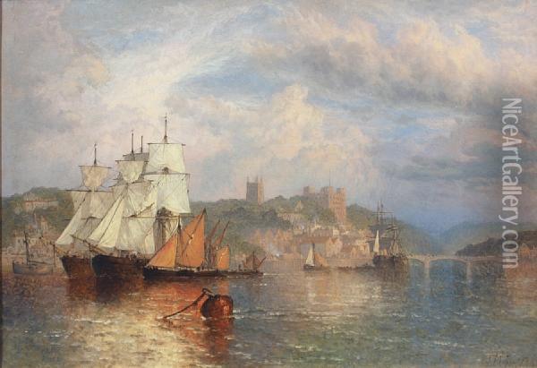 Rochester From The River Oil Painting - Henry Thomas Dawson