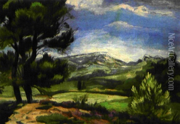 Paysage Vallonne Oil Painting - Sarkis Katchadourian