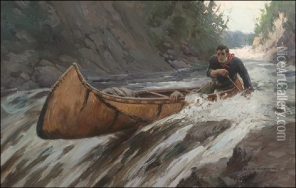 The Race Oil Painting - William Henry Dethlef Koerner