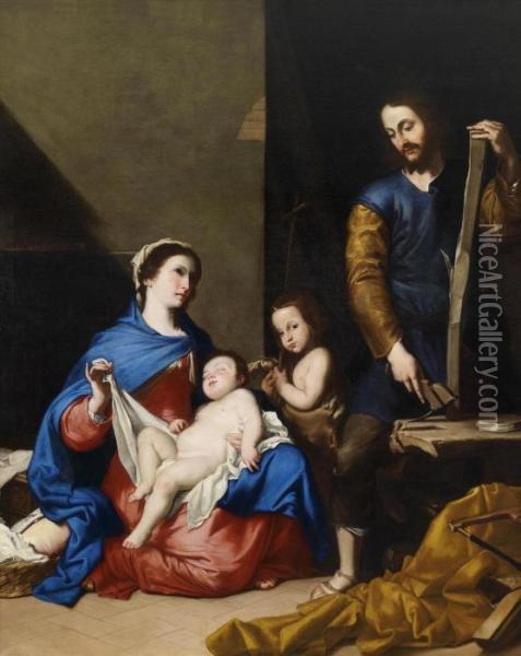 The Holy Family And The Infant Baptist In The Carpenter