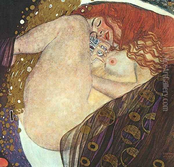 Dance Oil Painting - Gustav Klimt