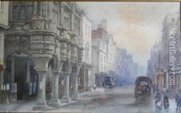 The Guildhall,exeter Oil Painting - Alfred Leymann