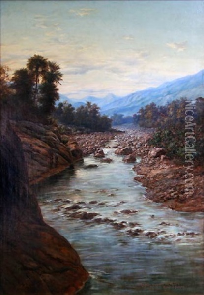 Rio De Capilla Del Monte Oil Painting - Adolf Methfessel