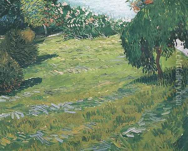 Sunny Lawn In A Public Park Oil Painting - Vincent Van Gogh